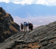 Hiking the mountains in the Arctic National Wildlife Reserve
